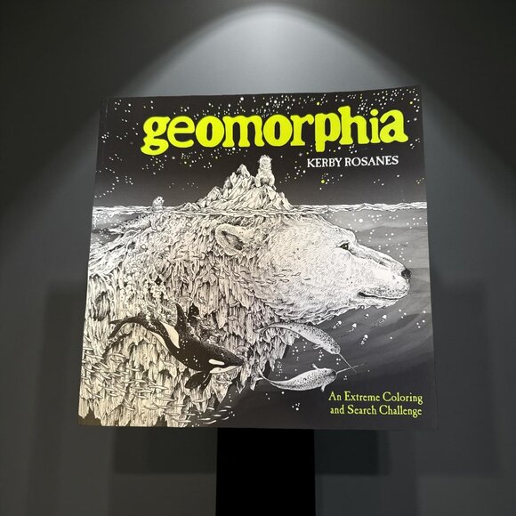 Geomorphia By Kerby Rosanes Extreme Coloring & Search Challenge Large Paperback - Picture 1 of 5